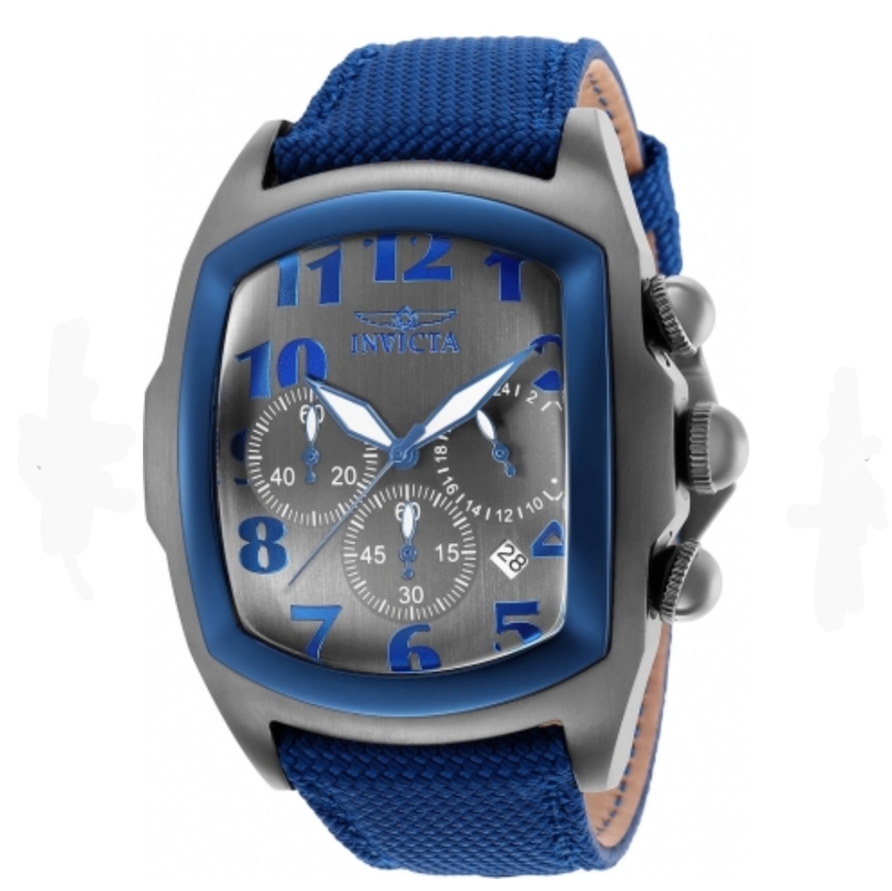 Invicta 47mm 20th Anniversary Ltd Ed Dragon Grand Lupah Blue Dial And Strap.